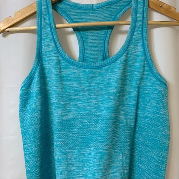 Lululemon Swiftly Tech Tank Aqua Blue Size 8 - Picture 2 of 5